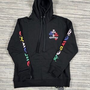 Chrome Hearts Black Multicolor Graphic Hoodie